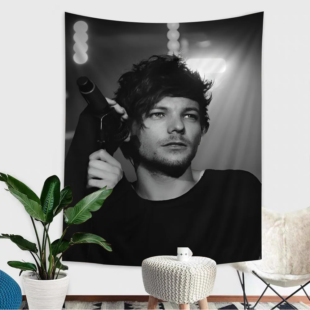 L-Louis Hot Singer T-Tomlinsons Hängender böhmischer Wandteppich Japanischer Wandteppich Anime Kawaii Room Decor