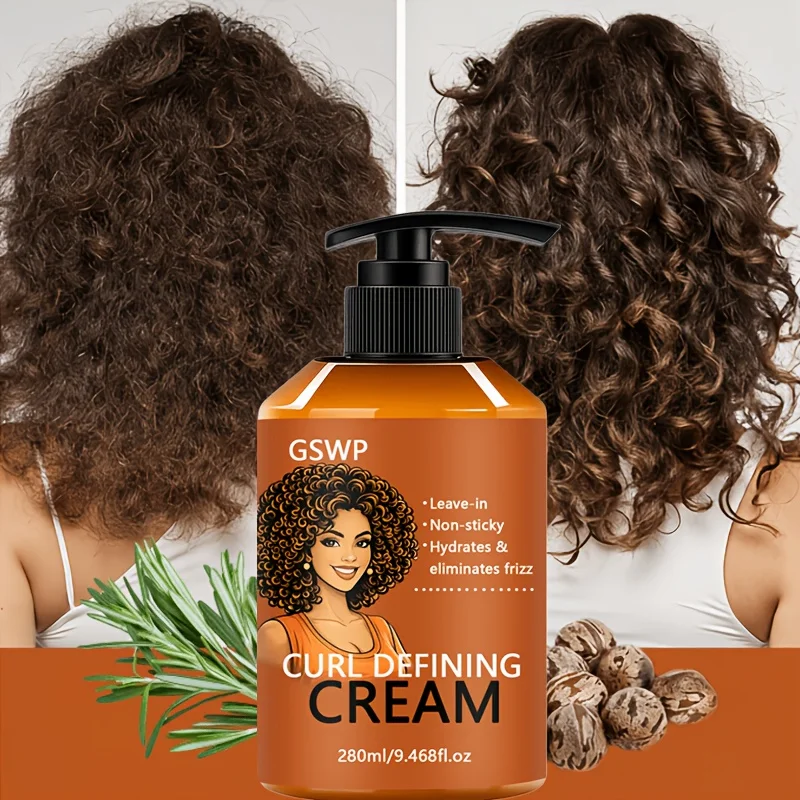 

GSWP Moisturizing Curl Defining Cream enhances natural volume, provides long-lasting hold, and delivers moisturizing.280ml