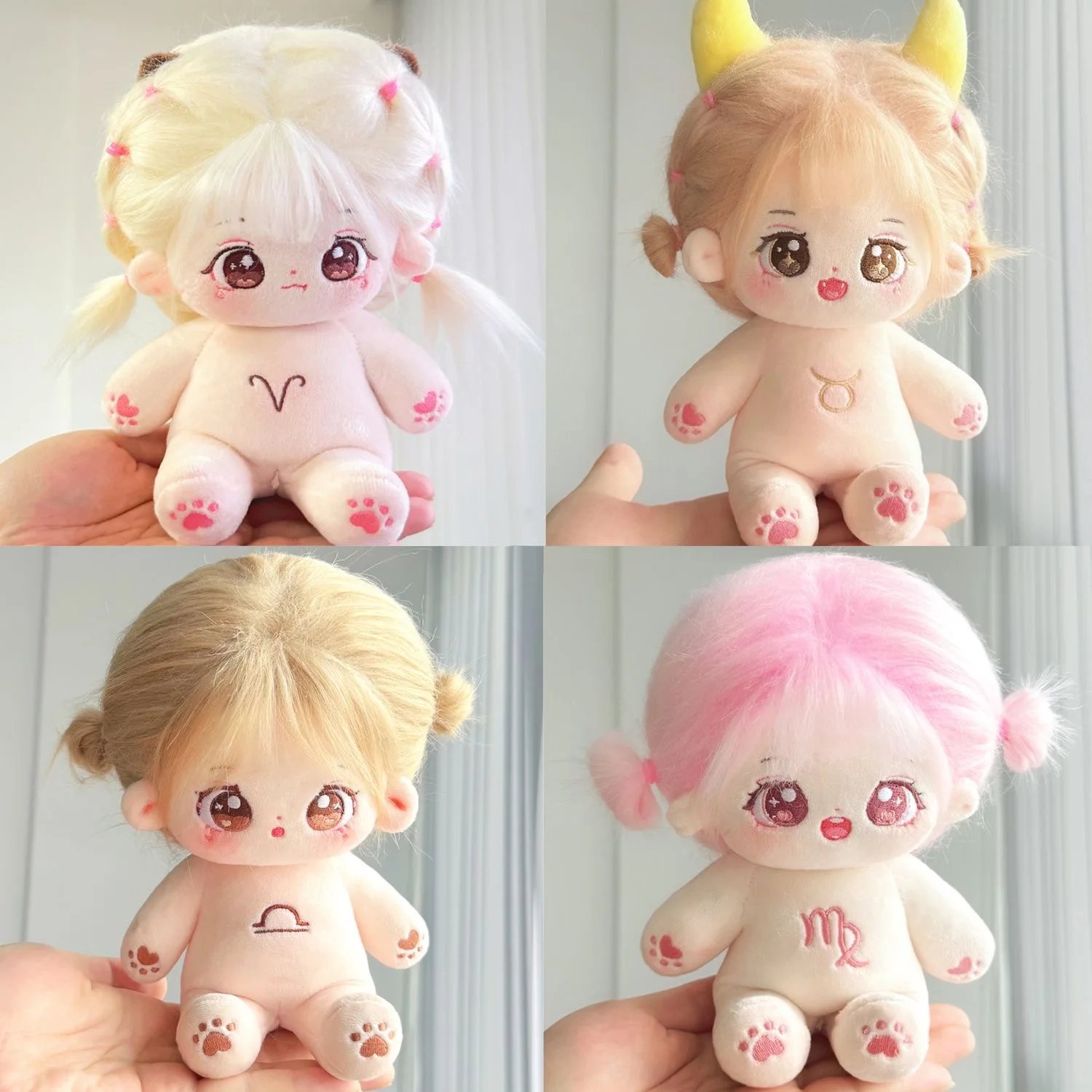 

20cm Plush Cotton Star Dolls Kawaii Twelve Constellations Doll Stuffed Baby Plushies No Attributes Dolls Toys Children Gifts