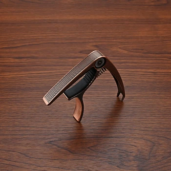 Cejilla guitarra 2 en 1 aleación Zinc para guitarra eléctrica acústica 6 cuerdas, bajo, ukelele, abrazaderas Banjo