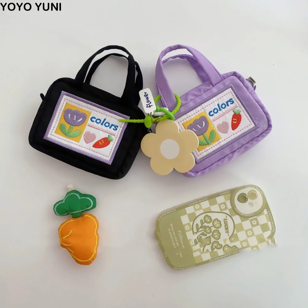 Cartoon Flower Kawaii CCD Camera Bag Coin Purse Ultralight Cute Storage Bag Colorful Mini Small Change Bag Lipstick