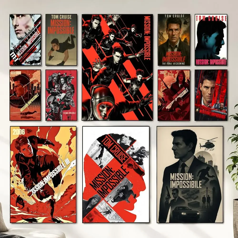 Best Sale M-Mission I-Impossible Poster Sticker Self Adhesive For Playroom Bedroom Hallway Home Wall Art Decor Perfect Gift