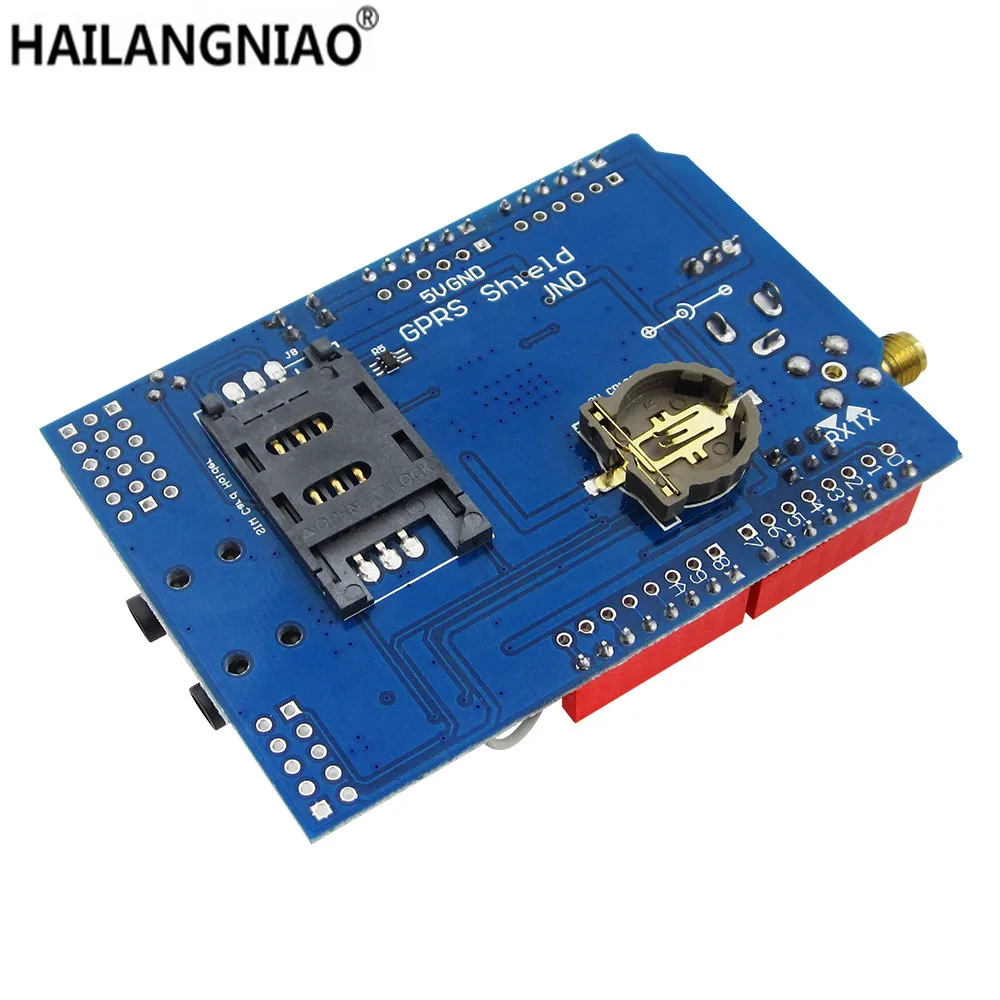 Novo 1 PÇS/LOTE SIM900 GPRS/GSM Shield Placa de Desenvolvimento Módulo Quad-Band Para Compatível