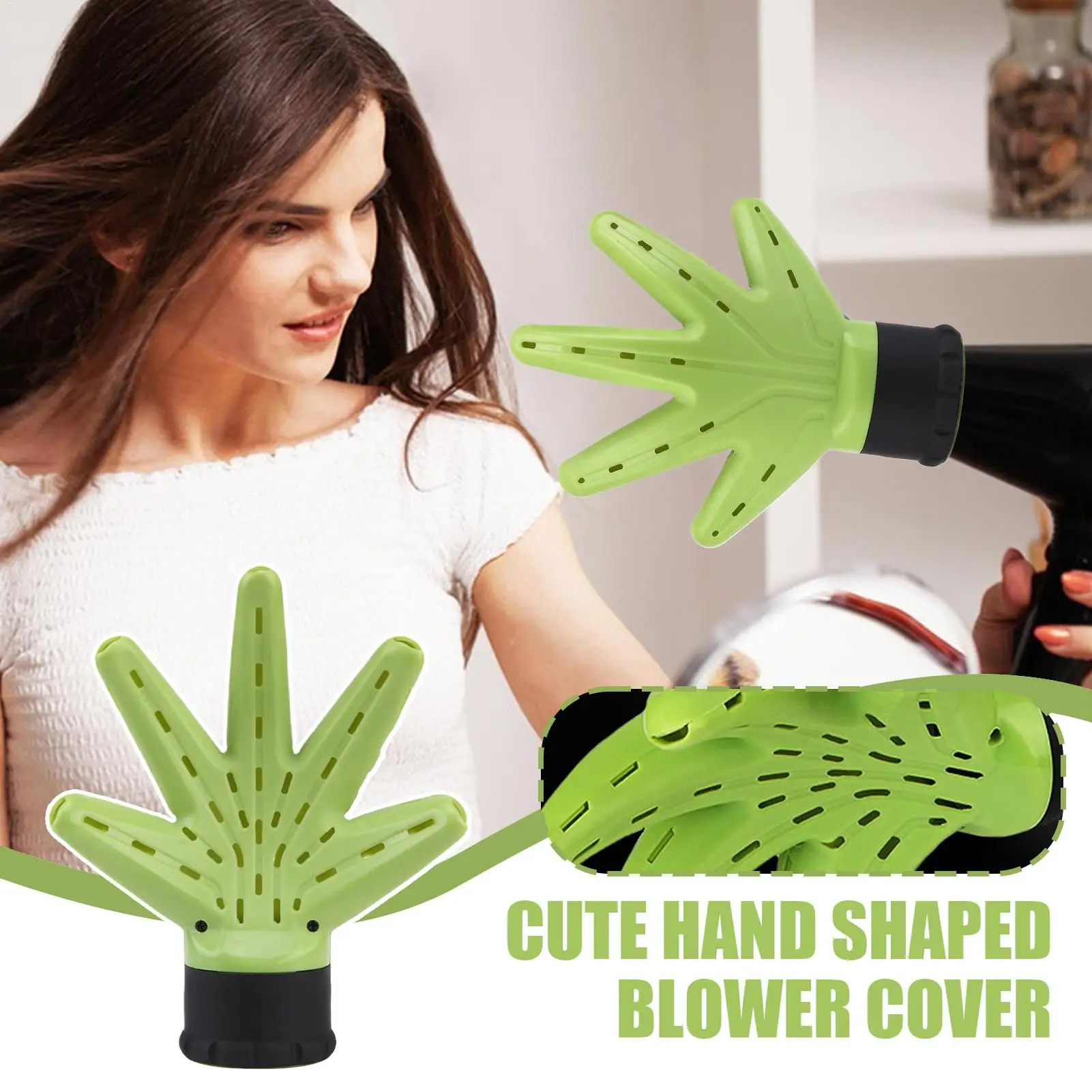 Diffuser Hair Attachment Portable Multi Functional Styling Tool Hand Shape Diffuser Attachment for Blow Dryer Traveling Business