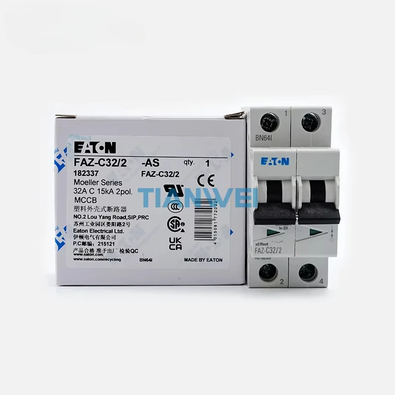 100% Baru dan Asli EATON Plastik Case Circuit Breaker FAZ-C32 2