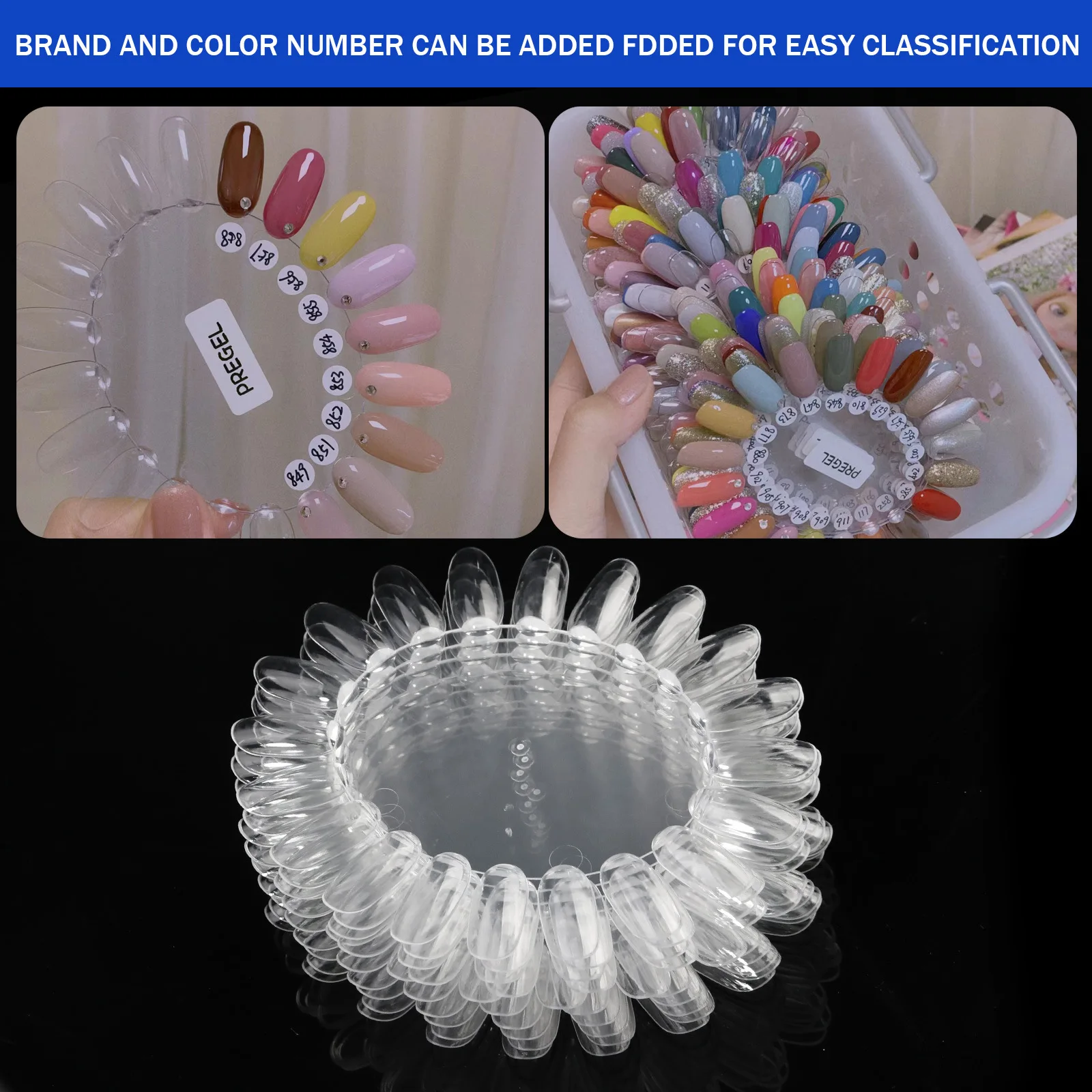 10pcs/bag False Nail Tips Disp - огляд і ціна Color Checker Card