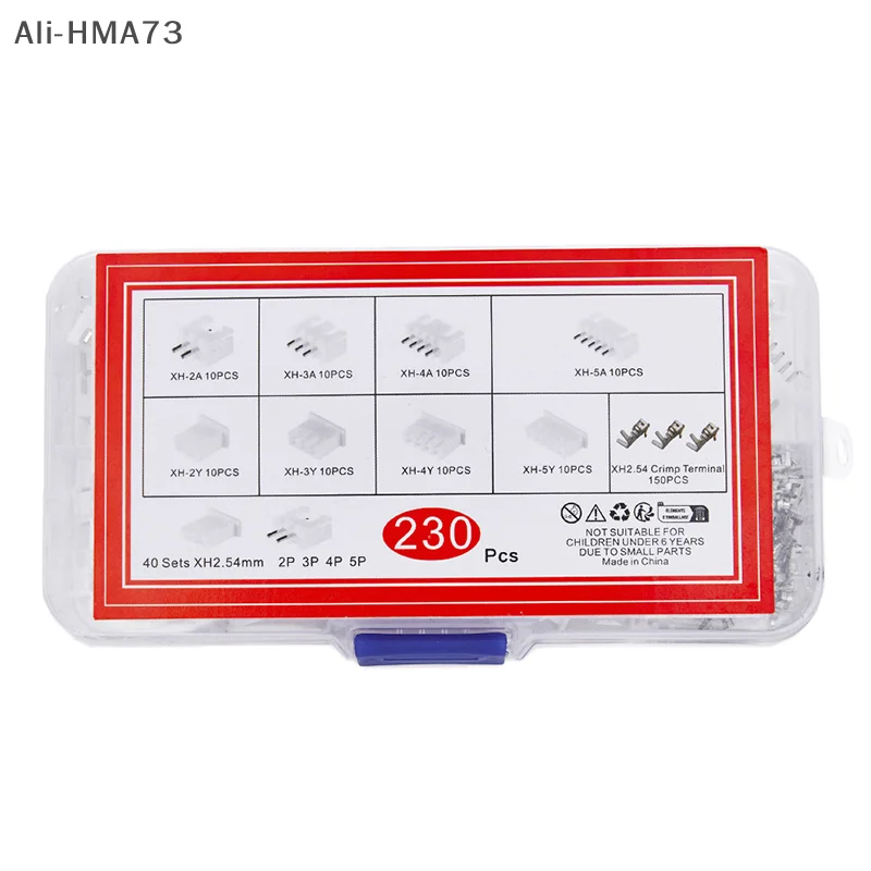 230 قطعة XH2.54 PH2.0 2p 3p 4p 5 دبوس 2.54 مللي متر 2.0 مللي متر الملعب محطة عدة JST موصلات الأسلاك موصلات محول صندوق التعبئة
