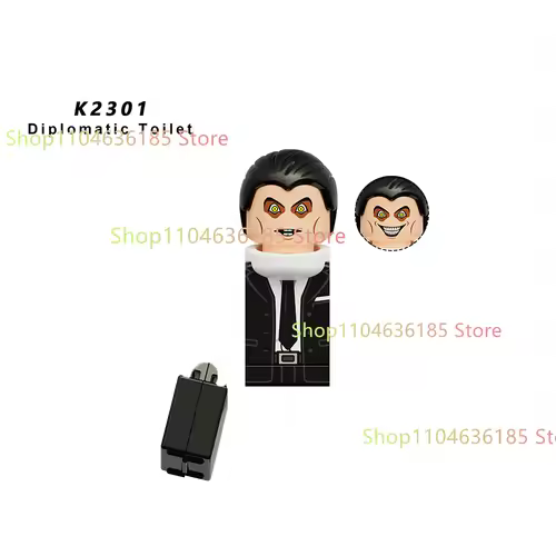 New KDL SWAT Skibidi Toilet Man Figures Anime Block Toys TvMan Titan Cameraman Speakerman Bricks Model Toy Birthday Gift - Image 50