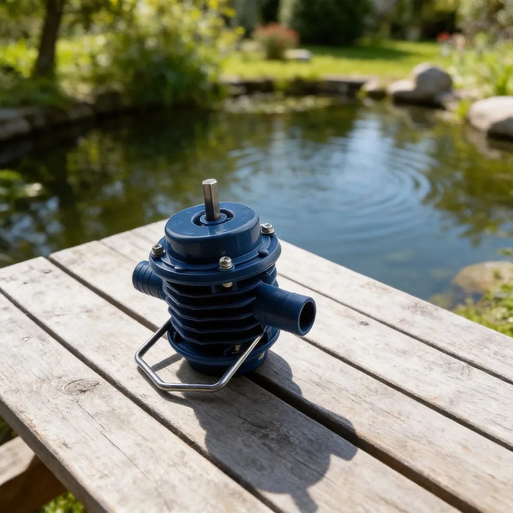 Oil Centrifugal Water Pump 12.5*10.77*7.89cm Blue Drill Easy Installation Pumping Repair Self-priming Spare Diesel