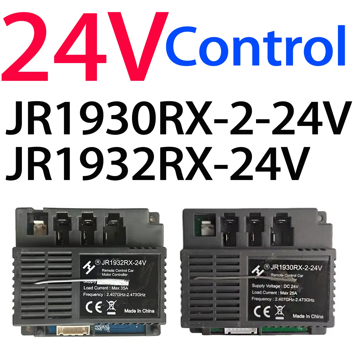 

Hollicy JR1930RX-2 JR1932RX 24V Children Electric Toy Car Motor Control Box Receiver Motherboard Controller Circuit Board Chip