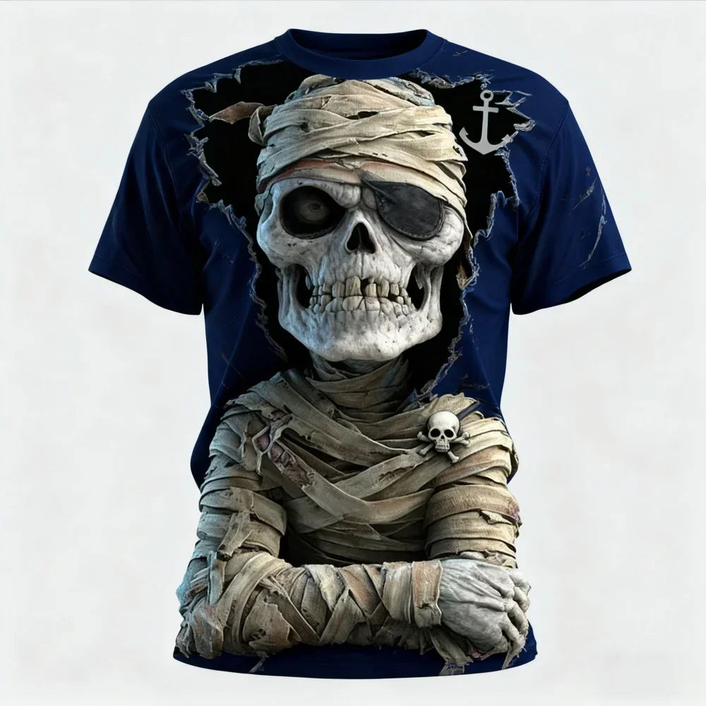 Summer T-shirt Elements Zombie Horror Party Adult Oversized Women's Mens Children's Tees Comfortable and Breathable Short Sleeve