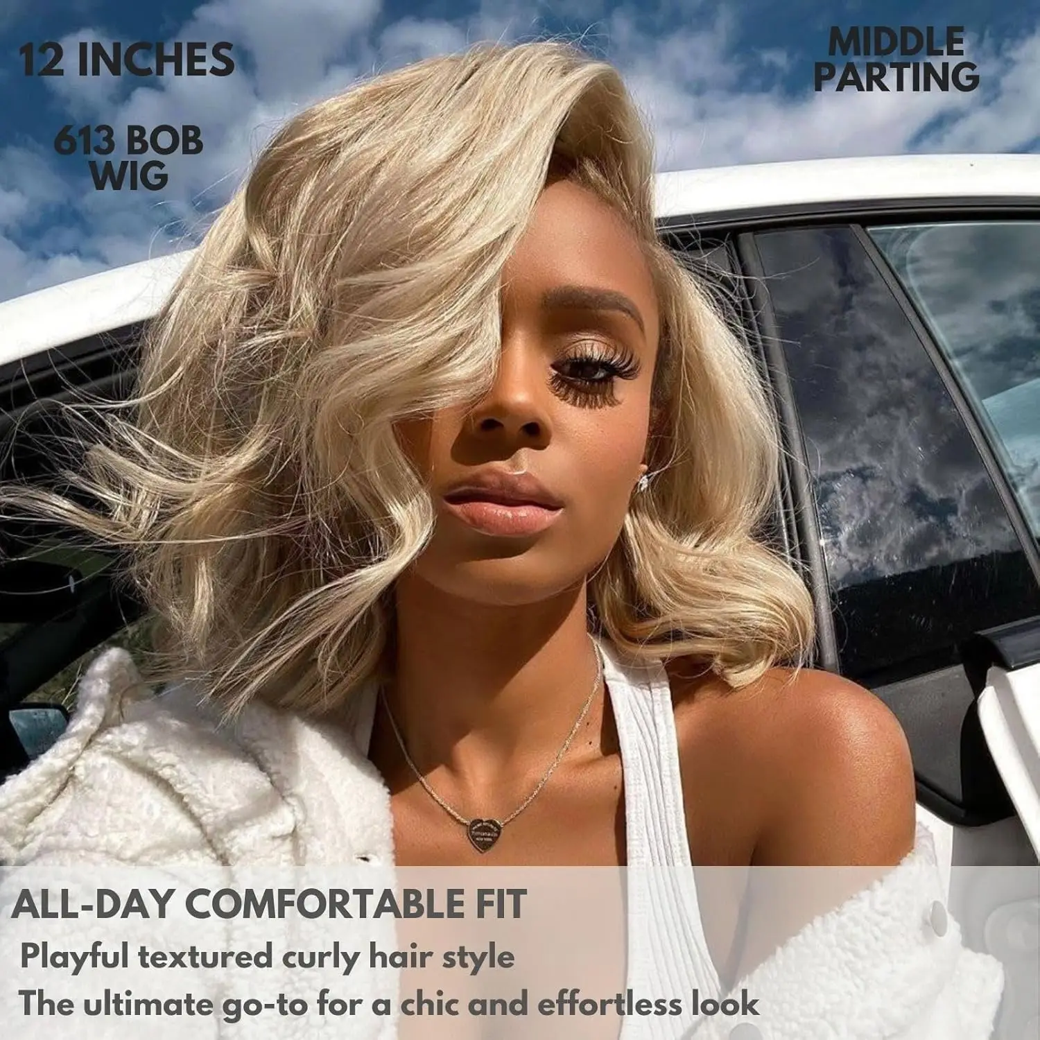 Peluca Bob corta rubia 613, pelucas de cabello humano con encaje Frontal transparente, peluca Frontal de encaje de corte de color recta 13X4 13x6 5x5