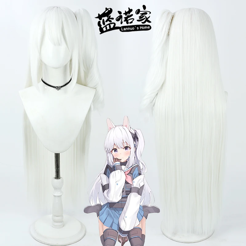 

Azur Lane Yukimiya Miyako Cosplay Wig Blue Archive Anime Roleplay Party Costume Prop Synthetic Hair