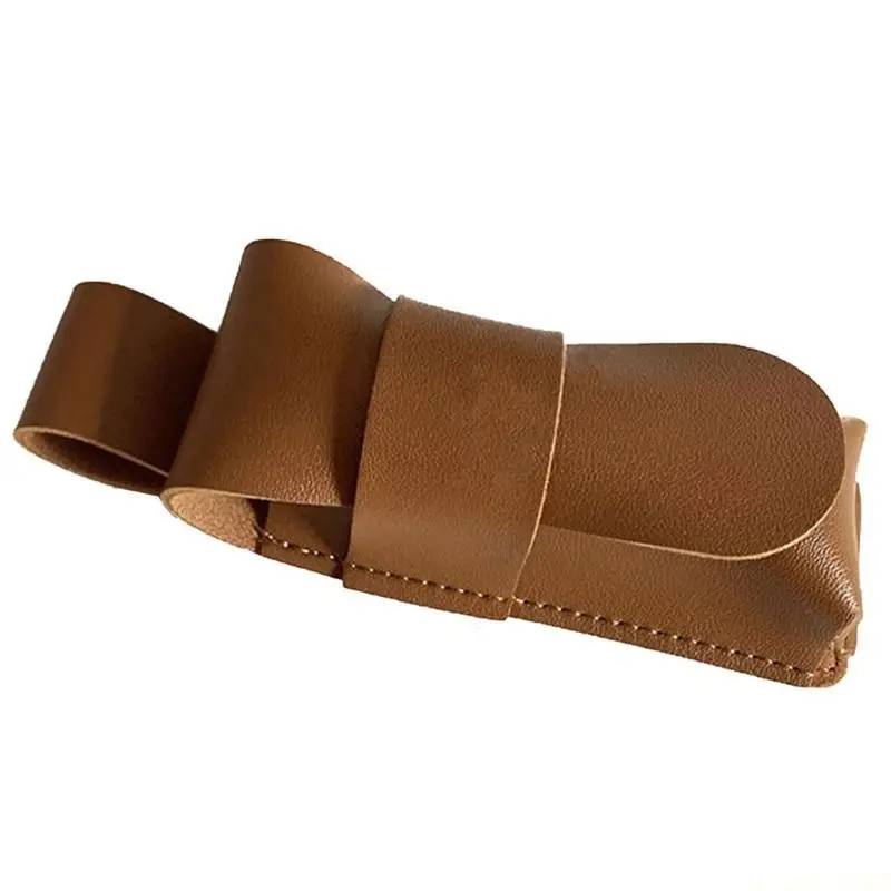 M5TC Practical Harmonica Carry Case PU Leather Harmonica Single Harmonica Holder Bag Harmonica Container for Men Women