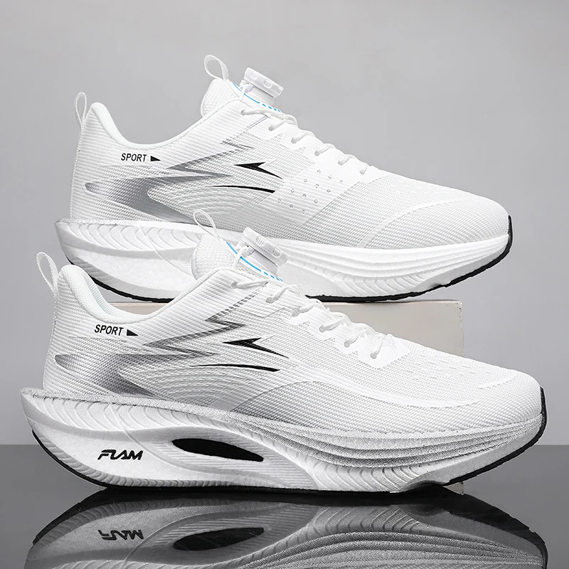 Men's Road Running Shoes, Lightweight and Comfortable Shoes with Buttons, Suitable for Outdoor Activities, Travel, Couples' Walks, and Dates, Providing Good Comfort, Breathability, and a Comfortable Feel, Perfect for Outdoor Activities, Jogging, Walking, and Travel