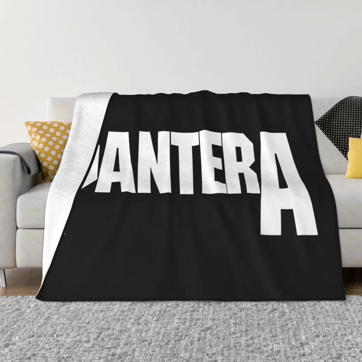 Pantera Punk Rock Style Heavy Metal Male Size S 2Xl Casual Design Harajuku Cartoon Character Throw Blanket