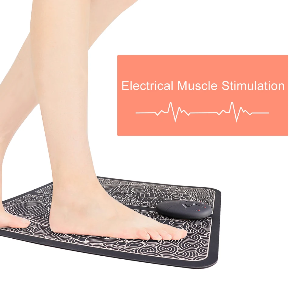 Foot Massager Pad Electric EMS Feet Muscle Stimulator Tens Acupuncture Pulse Massage Mat Relaxation Relieve Pain Dropshipping