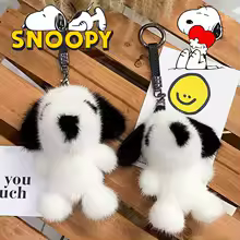 Snoopy Keychain Plush Jewelry Pendant Car Cartoon Anime Keychain Decoration Children Book Bag Pendant Fashion Creative Chains