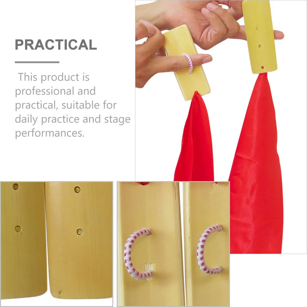 

4 Pcs Bamboo Board Props Traditional Instruments Chinese Performance Allegros