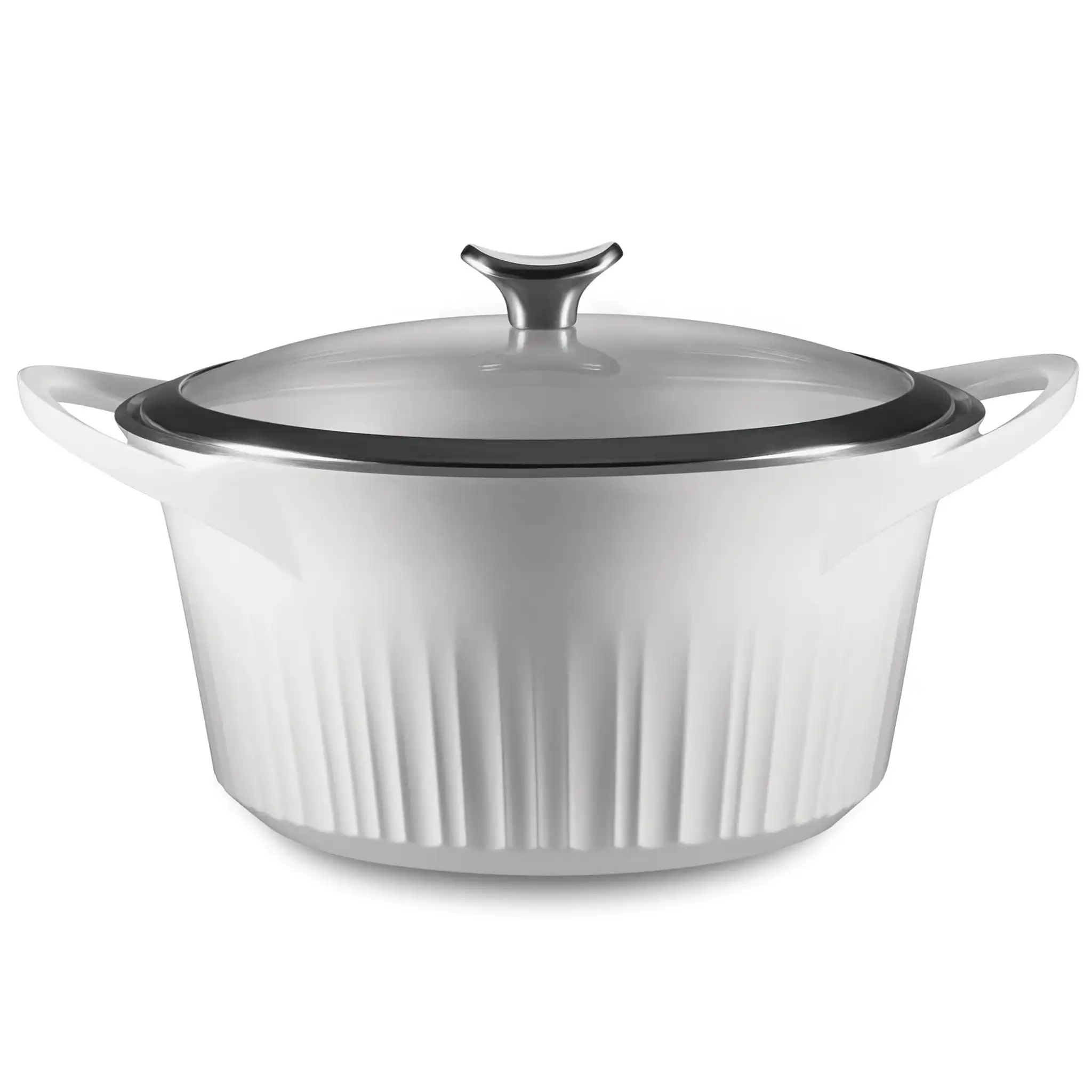 

QuickHeat 5.5-quart Dutch Oven Pot with Lid, French White