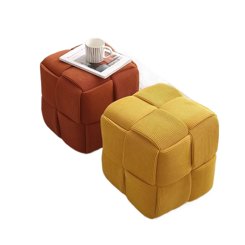 

Home simple modern door shoe stool Internet celebrity living room sofa solid wood pedal low stool