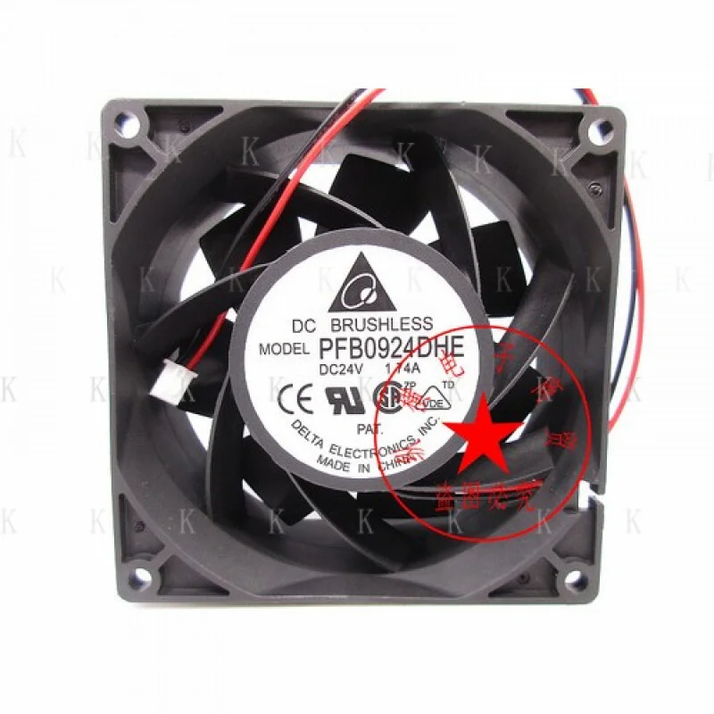 

C ДЛЯ Delta PFB0924DHE 24 В 1,74 А 9 см 9038 инверторный вентилятор охлаждения большого объема воздуха