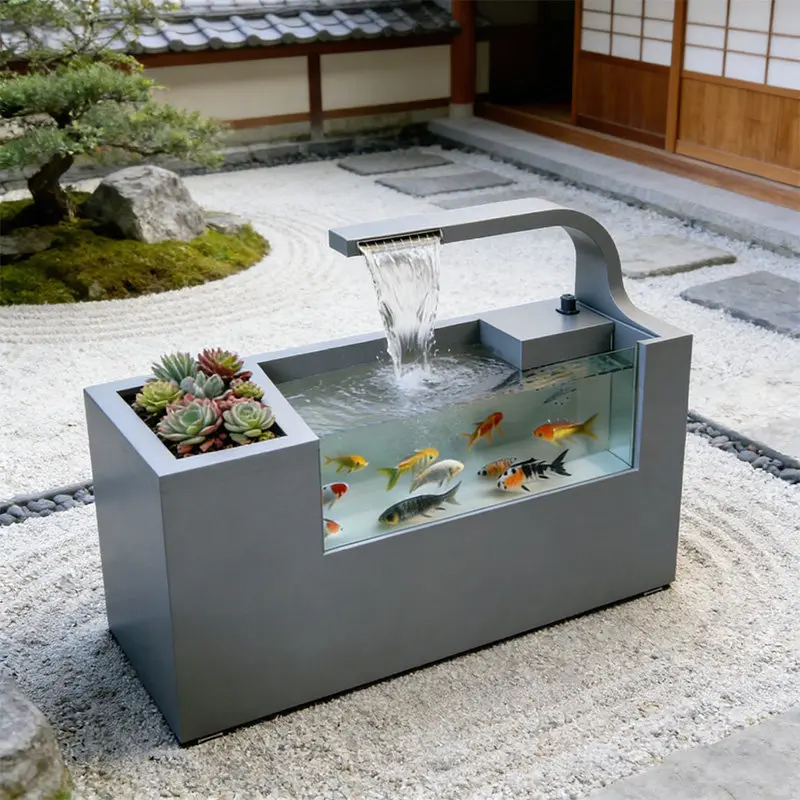 Household Balcony Stainless Steel Fish Pond Garden Outdoor Koi Pond