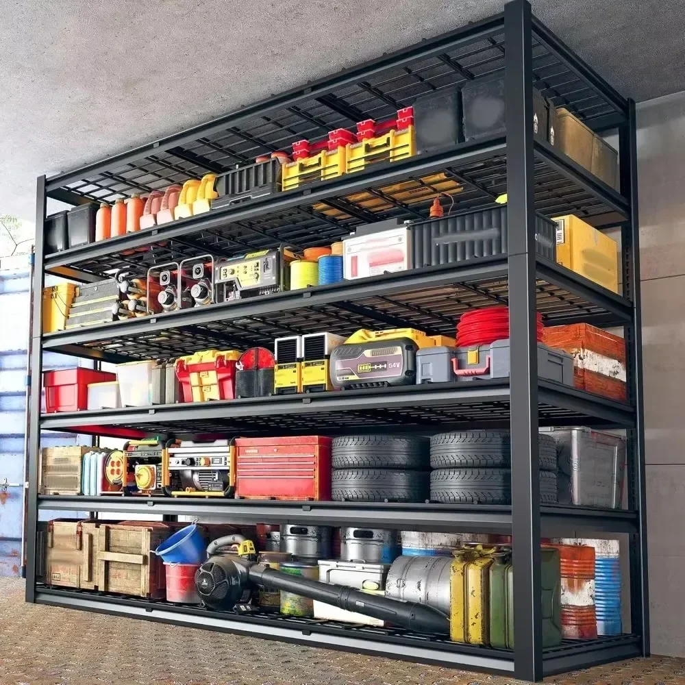 

High Quality Shelving 3500LBS Storage Shelves, 6 Tier Metal Shelves Adjustable Shelving Units and for Wareho