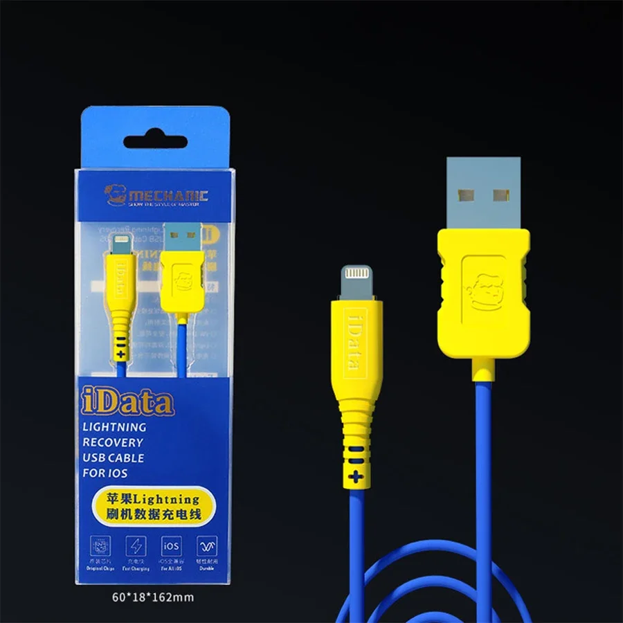 ميكانيكي iData لـ IOS iphone ipad ipod Recovery كابل USB استعادة البرق شحن نقل البيانات كابل USB