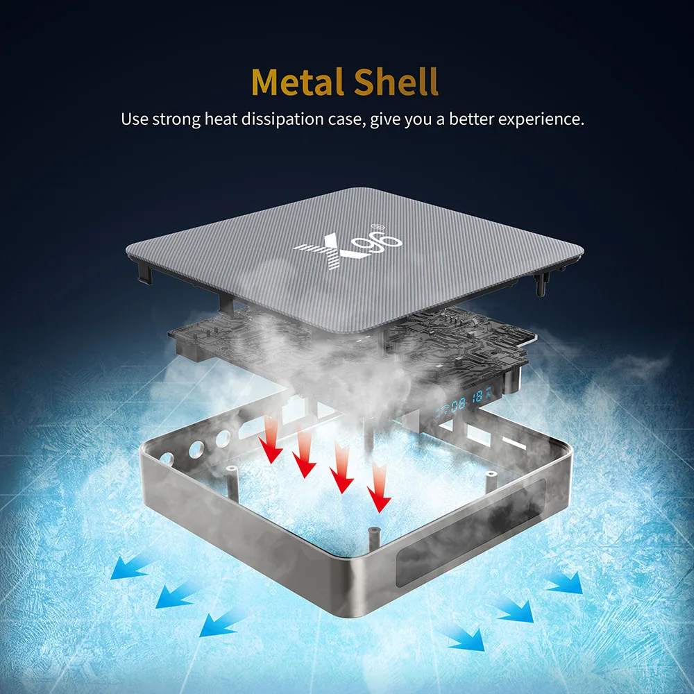 X96X9 جديد TV Box 8K عالي الوضوح أندرويد 9 صندوق التلفزيون الذكي مشغل الوسائط الذكية TV Set Top Box Ethernet Smart TV Box Google Play