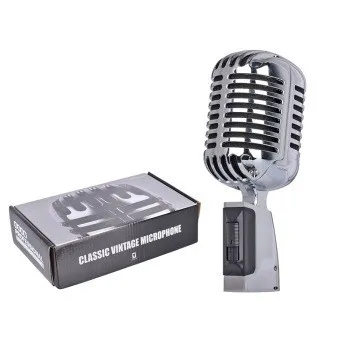 Stage performance Classical antique nostalgic metal microphone retro dynamic microphone singing