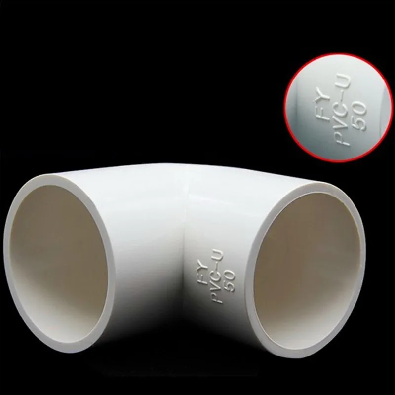 5 pcs 20/25/32/40mm Inner Dia 90 Angle Degree Elbow PVC Water Pipe Adapter White Gray Blue