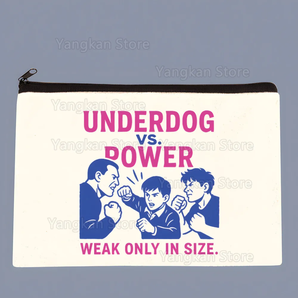 

Weak Hero Class Makeup Bag Travel Storage Bag Canvas Printed Letter Zero Wallet, Small Item Storage Holiday Gift Storage Bag