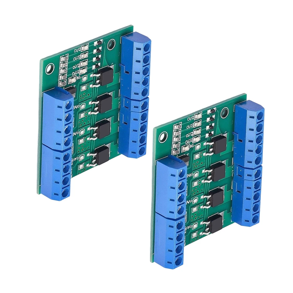 2pcs 4-Channel Dc Mosfet Modules For Pwm Control DC Load Management Circuit Module For Motors LEDs And Heaters Electronic