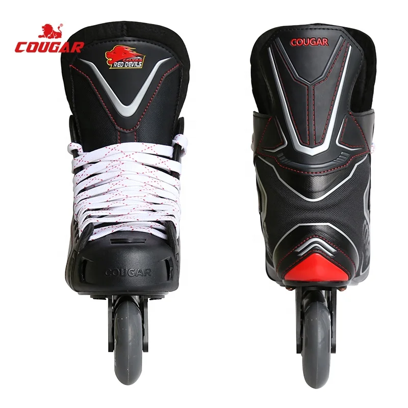 Cougar Factory Hockey Equipment Team Sport PU Wheel Ice Hockey Inline Roller Skate Field Hockey Shoes For Adult Teen Men Shop