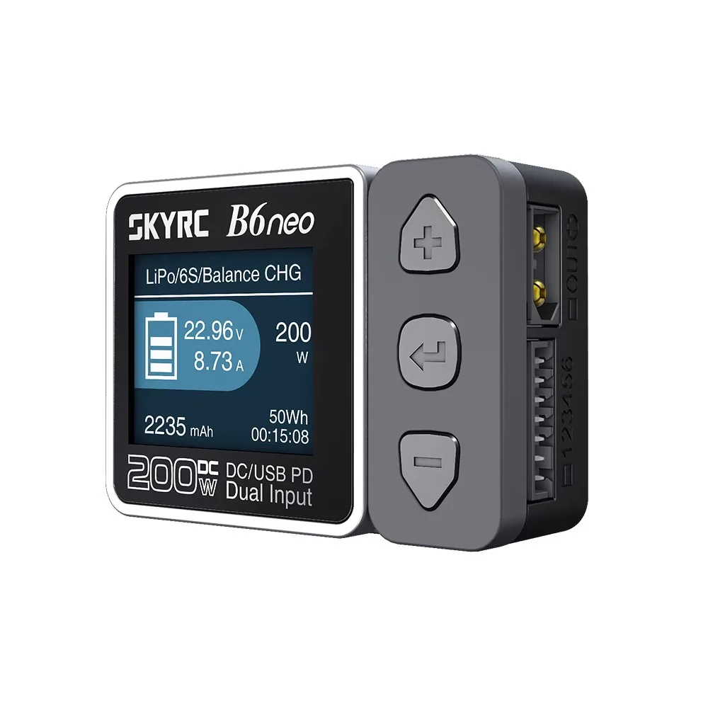 SkyRC B6 NEO B6neo Smart Charger DC 10A 200W PD 5W 80W Battery Balance Charger /Discharger For RC Model/Car/Drone/Boat