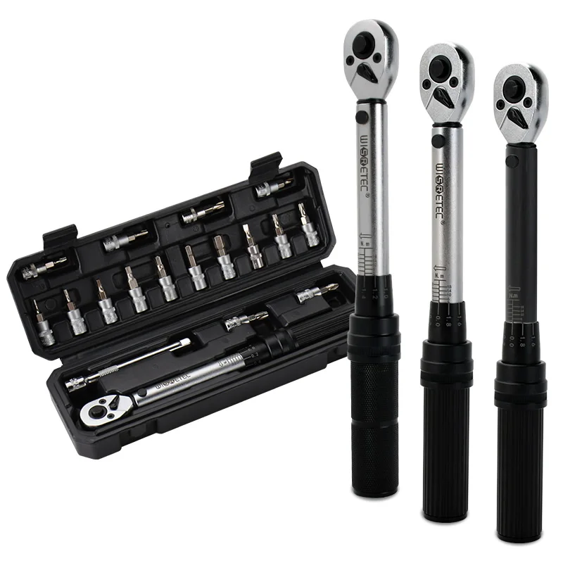 

WISRETEC High Precision 1/4" 4-20NM Ratchet Torque Wrench Multifunctional Bicycle Repair Mechanical Hand Tool