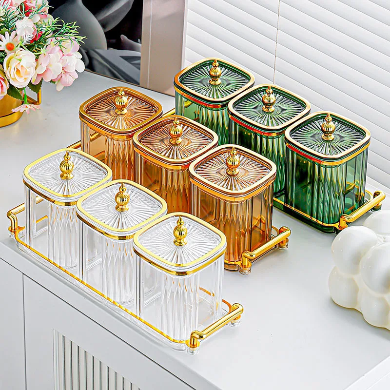 Seasoning Jar Set, Moisture-Proof & Odor-Isolating Food Grade Storage Bottles, Wall-Mounted Containers for Salt, Sugar & Monosod