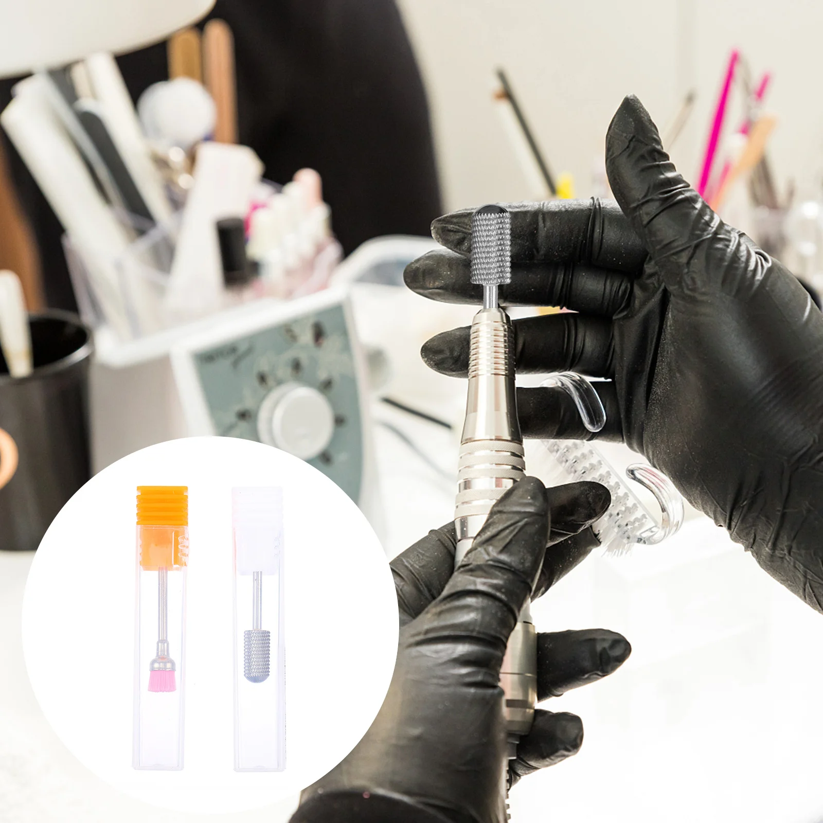 

2pcs Tungsten Steel Grinding Heads for Nail Drill Manicure Tools Perfect Natural Artificial Nails Polishing Files Accessories