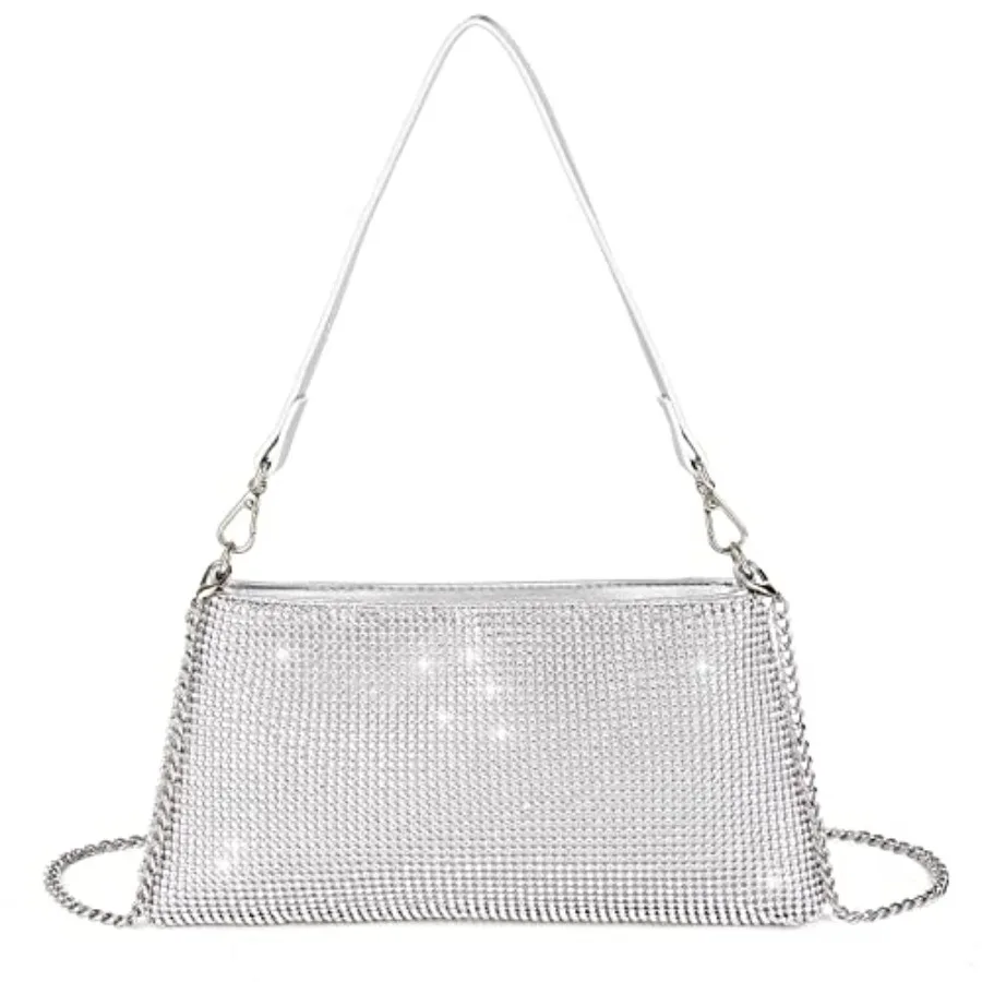 

Bling Evening Clutch Bag for Women Lady Girl Bride Rhinestone Purse For Prom Cocktail Party Wedding Engagement