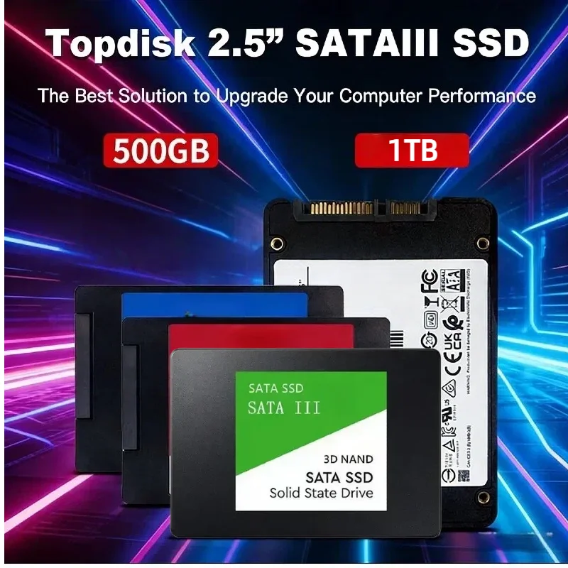 [Brand+] Original High Speed SATA III 2.5" SSD Internal Solid State Hard Drive 500GB 1TB 2TB SSD Hard Disk For PC Desktop Laptop