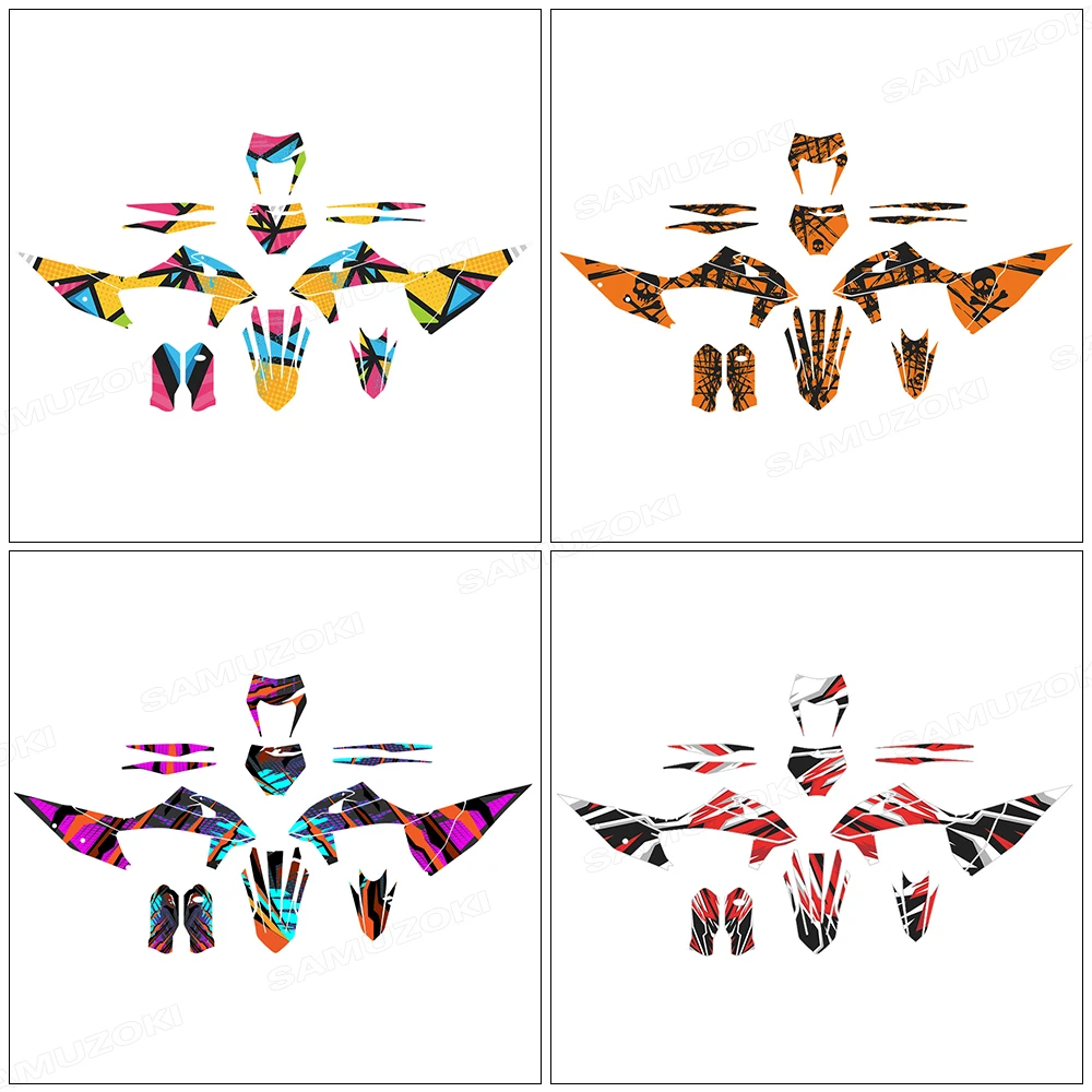Fit for 125 250 350 450 500 SX SXF 2019-2022 EXC XC XCW 2020 -2022 Graphics Decals Deco Stickers Background Kits