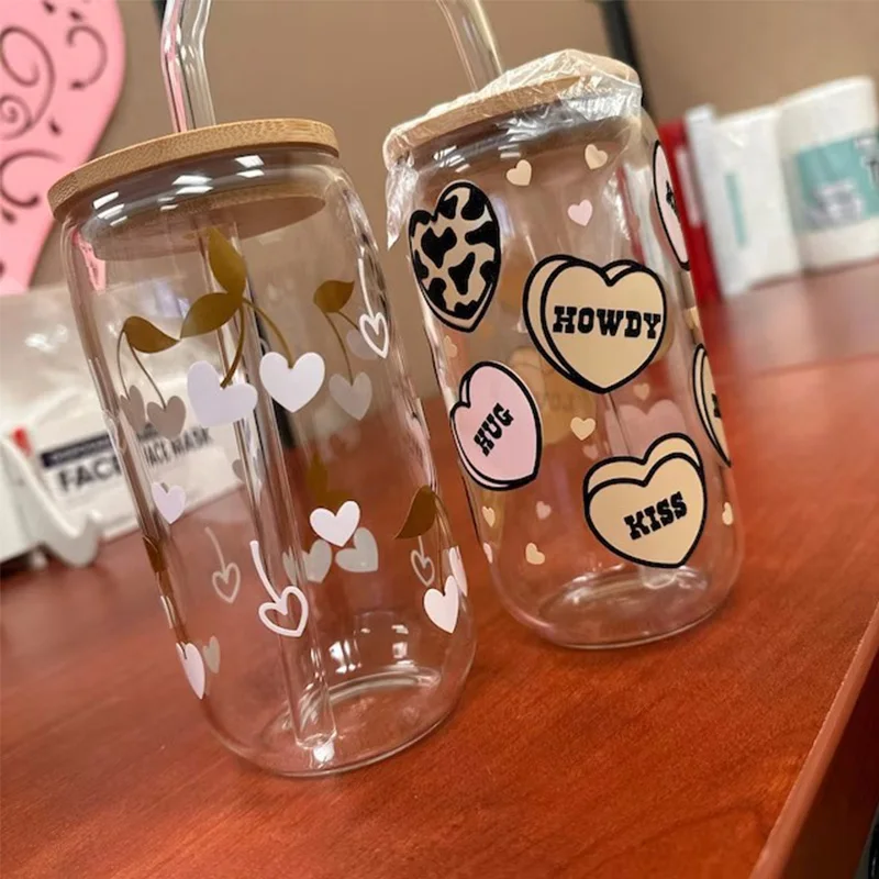 UV DTF Pink Pray Transfer Sticker DIY Waterproof For Cups On Over Through It Custom Decals Adhesive Clear Jar Bottle Stationery