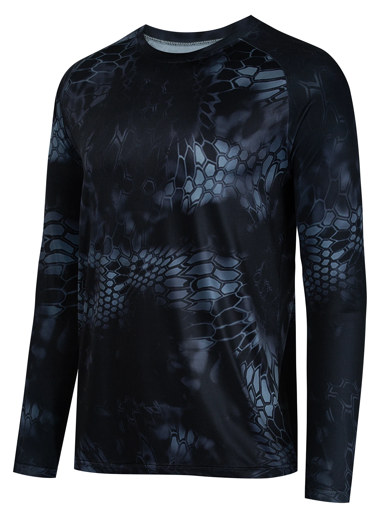 ﻿Spring Autumn Long-sleeved T-Shirt Bionic Camouflage Hunting Under-Shirt Breathable Anti-Sweat Quick Drying Sports Shirt