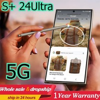 2025 New S+ 24 Ultra Original Cellphones 7.3HD Global Version 5G Smartphone Dual SIM Android 14 Cell Phone 7800mAh Mobile Phones