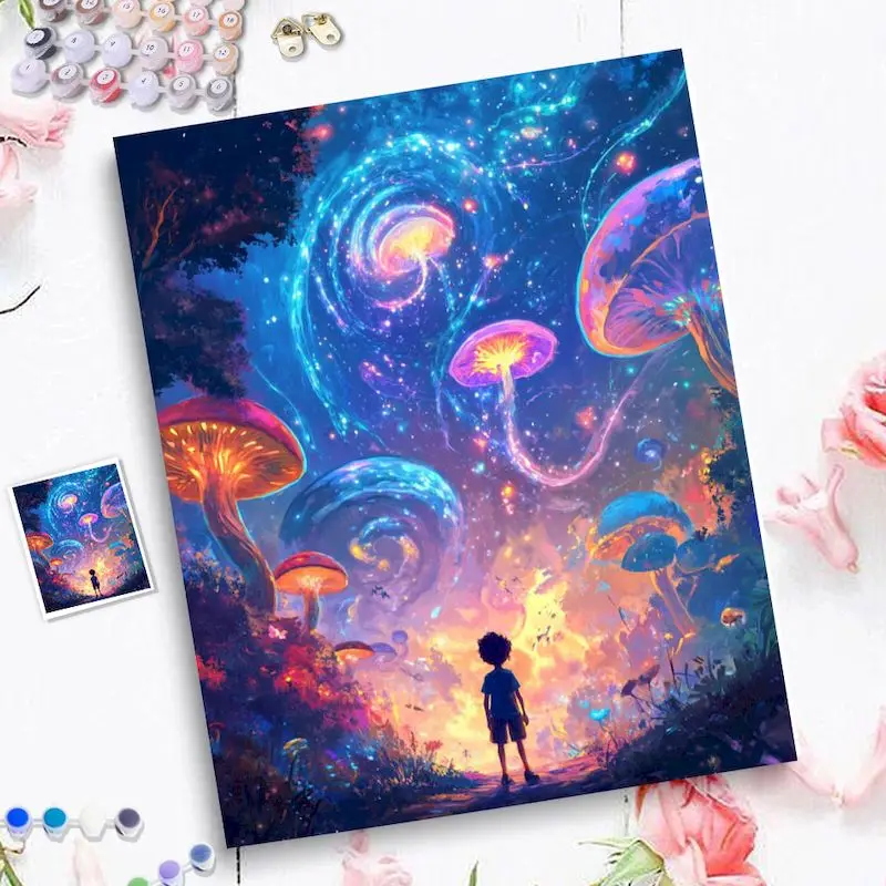 CHENISTORY Diy Painting By Numbers For Adults Fantastic Landsape Acrylic Painting Handicrafts Wall Art Picture Diy Gift For Home