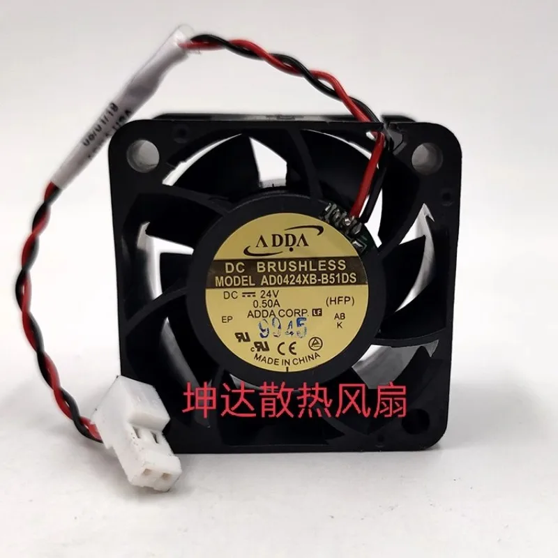 New CPU Fan for ADDA AD0424XB-B51DS 4cm High Airflow Fan 24V 0.50A 4028 40*40*28MM