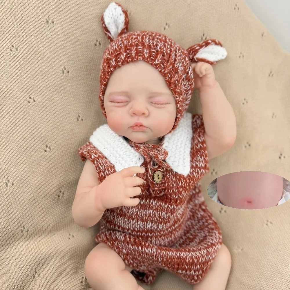 

BZDOLL 19 Inch 48 CM Full Vinyl Body Reborn Baby Doll Toy Lifelike Handmade Fashion Birthday Gift