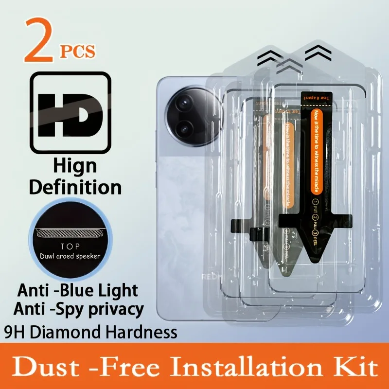 

2PCS For Xiaomi Redmi K80 K70 K60 Pro Ultra Dust-Free Case Dual-Pack Alignment High-Transparency Film Anti-Fingerprint Screen