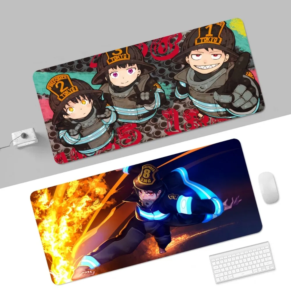 Fire Force Custom Skin Thickened Mouse Pad Oversized Gaming Keyboard Notebook Table Mat